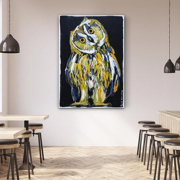 He was an owl who was wiser than all of us (Original Painting)