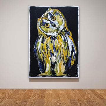 He was an owl who was wiser than all of us (Original Painting)
