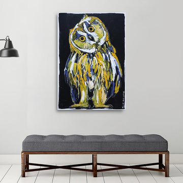 He was an owl who was wiser than all of us (Original Painting)