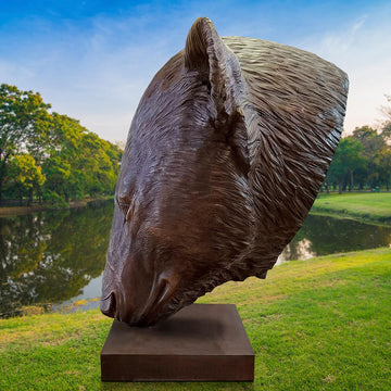 Atiqtalik the Polar Bear was Thinking Big (Bronze Sculpture)