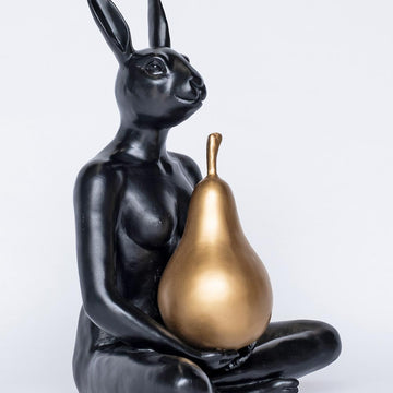 She held the golden pear (Resin Sculpture)