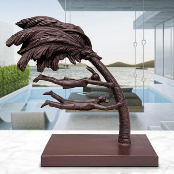 Blowing in the Wind (Bronze Sculpture)