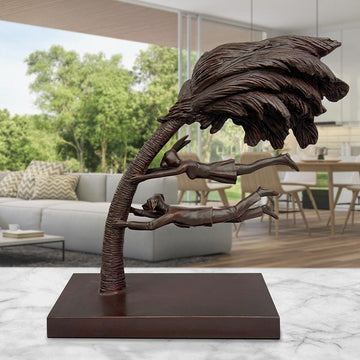 Blowing in the Wind (Bronze Sculpture)