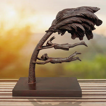Blowing in the Wind (Bronze Sculpture)