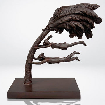 Blowing in the Wind (Bronze Sculpture)