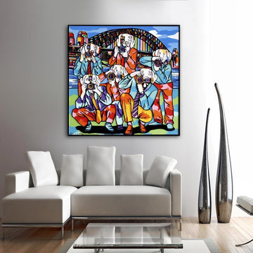 The Paparazzi Dogs in Sydney (Original Painting)