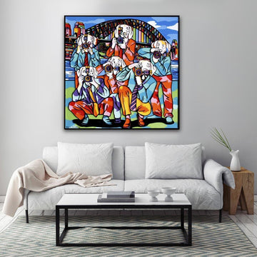 The Paparazzi Dogs in Sydney (Original Painting)