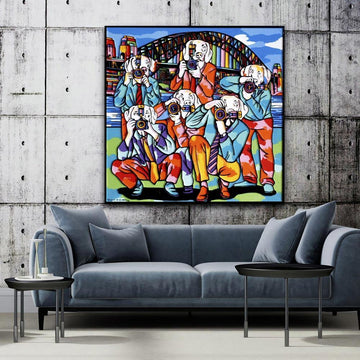 The Paparazzi Dogs in Sydney (Original Painting)