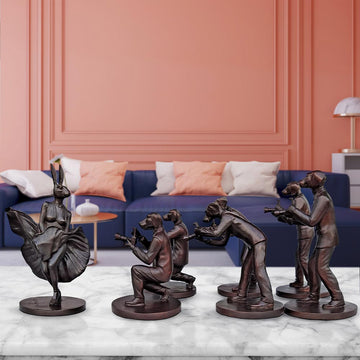 Pap Dogs Love Marilyn (Bronze Sculpture, Miniature Collection)