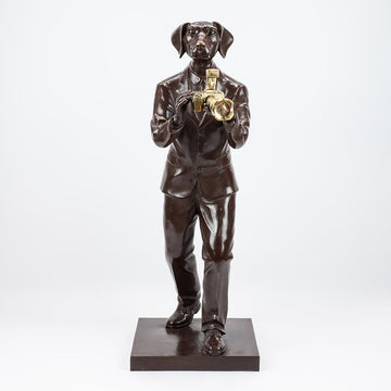 He Papped the World (Bronze Sculpture)