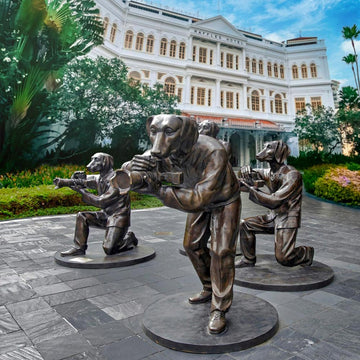 Paparazzi Pack (Bronze Sculpture)