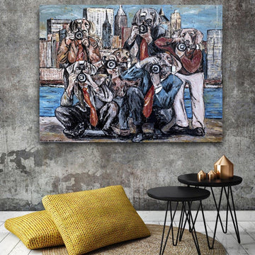 The Paparazzi in N.Y.C (Original Painting)