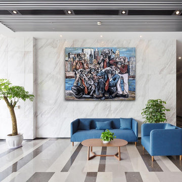 The Paparazzi in N.Y.C (Original Painting)