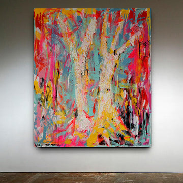 Paper Bark Trees Looking Beautiful on a Glorious Summer's Day (Original Painting)