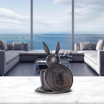 Paparazzi Rabbitwoman Comes into a Better Tomorrow (Bronze Sculpture, Pocket Size)