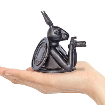 Paparazzi Rabbitwoman Comes into a Better Tomorrow (Bronze Sculpture, Pocket Size)