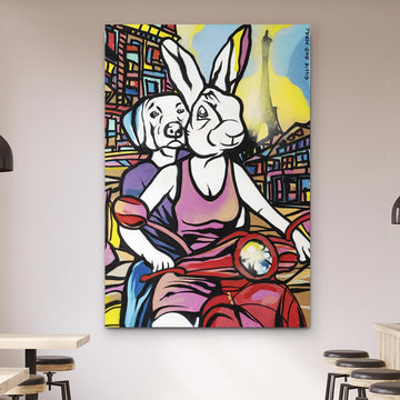 They Had Paris on Their Mind (Original Painting)