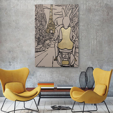 Paris Here We Come (Original Painting)