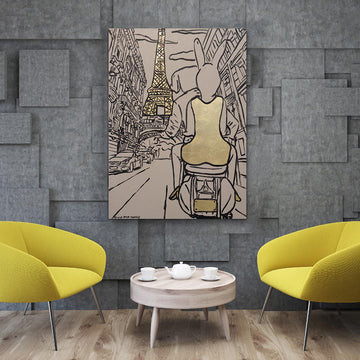 Paris Here We Come (Original Painting)