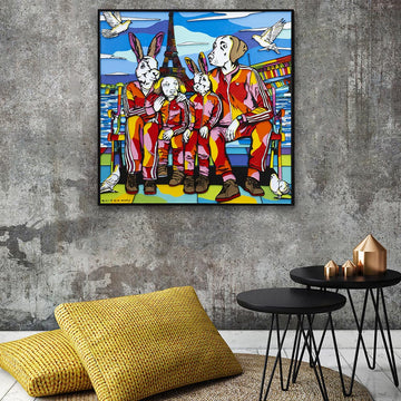 The Family of Kindness in Paris (Original Painting)