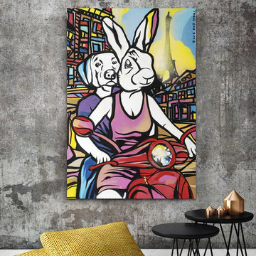 They Had Paris on Their Mind (Original Painting)