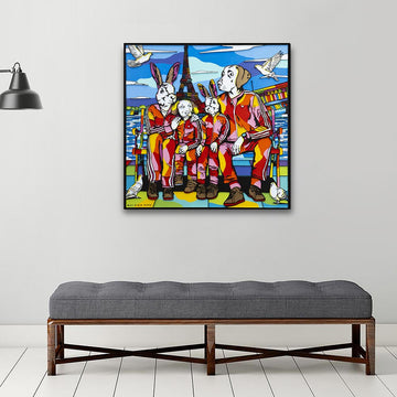 The Family of Kindness in Paris (Original Painting)