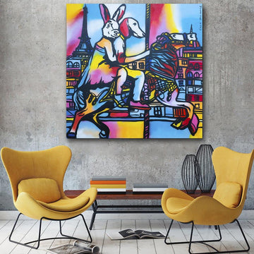 They would never forget Paris (Original Painting)