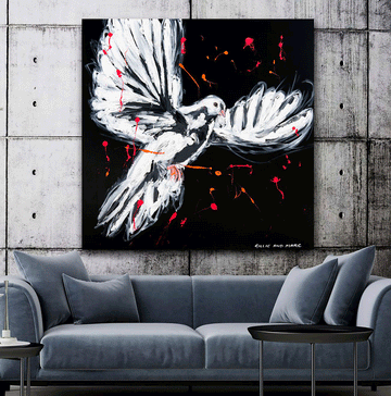 Peace Dove Wants Peace (Original Painting)