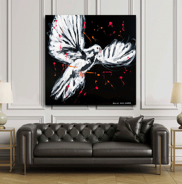 Peace Dove Wants Peace (Original Painting)