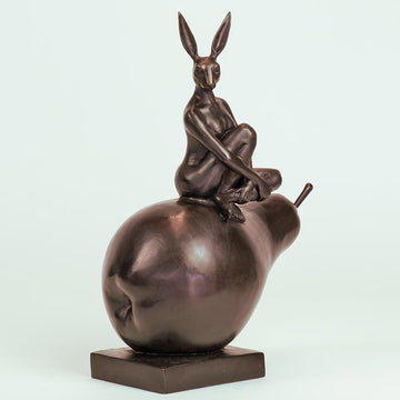 She Was Pearfect Just the Way She Was (Bronze Sculpture)