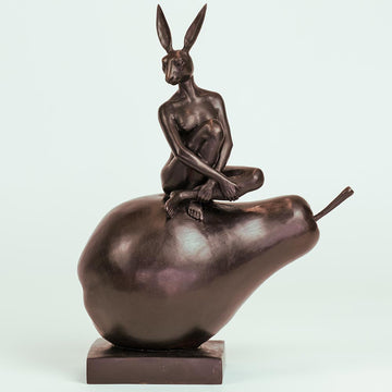 She Was Pearfect Just the Way She Was (Bronze Sculpture)