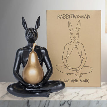 She held the golden pear (Resin Sculpture)