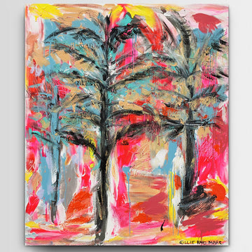 Wollemi Pines Swaying in a Summer Breeze (Original Painting)
