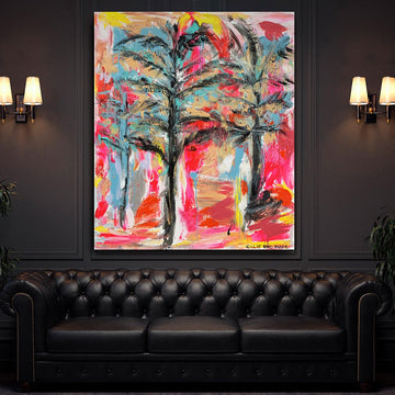 Wollemi Pines Swaying in a Summer Breeze (Original Painting)