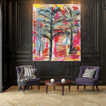 Wollemi Pines Swaying in a Summer Breeze (Original Painting)