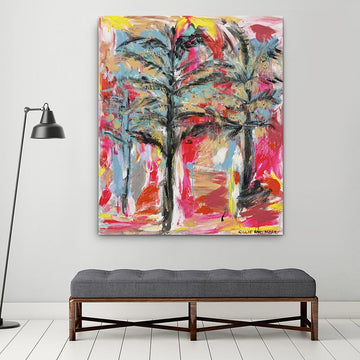 Wollemi Pines Swaying in a Summer Breeze (Original Painting)