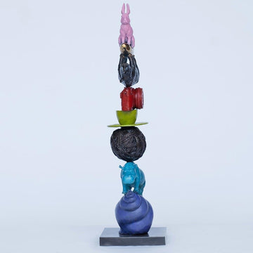The Stack that Added Up (Bronze Sculpture)