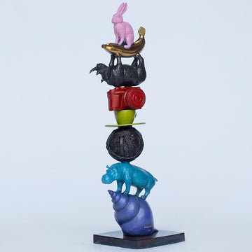 The Stack that Added Up (Bronze Sculpture)