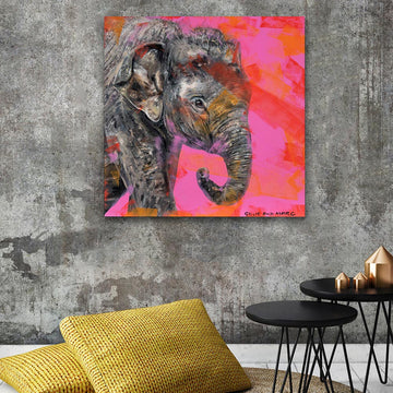 Wild about elephants (Original Painting)