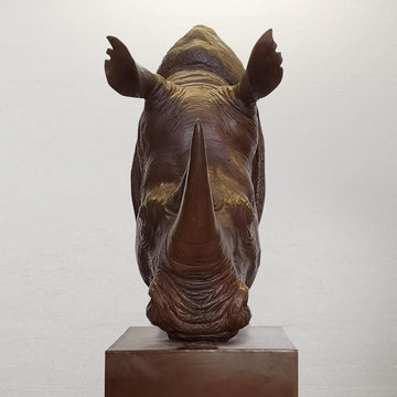 Fatu - Northern White Rhino of the Wild (Bronze Sculpture)