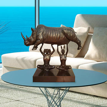 They Lifted Him Up to a Safer Place (Bronze Sculpture)