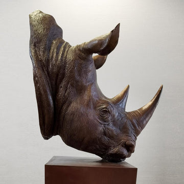 Fatu - Northern White Rhino of the Wild (Bronze Sculpture)