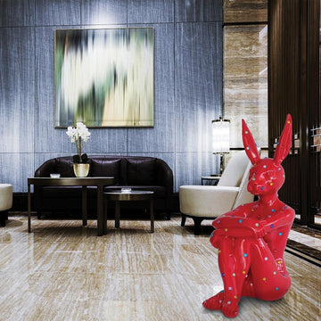 Ruby Rabbit (Fibreglass Sculpture)