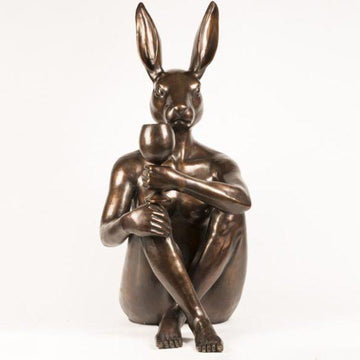 She Loved Her Fruity Wine (Bronze Sculpture)