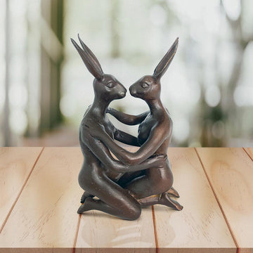 She Was in Love with Her Better Self (Bronze Sculpture, Pocket Size)