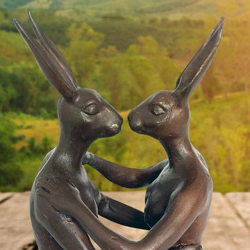 She Was in Love with Her Better Self (Bronze Sculpture, Pocket Size)