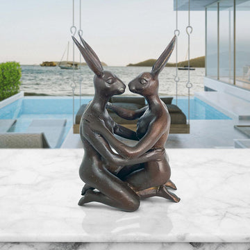 She Was in Love with Her Better Self (Bronze Sculpture, Pocket Size)