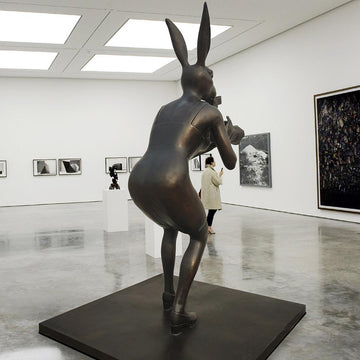 Paparazzi City Rabbitwoman (Bronze Sculpture)