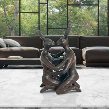 She Was in Love with Her Better Self (Bronze Sculpture, Pocket Size)