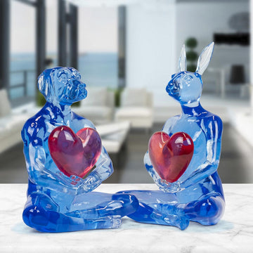 She gave her heart to her one love (Resin Sculpture)